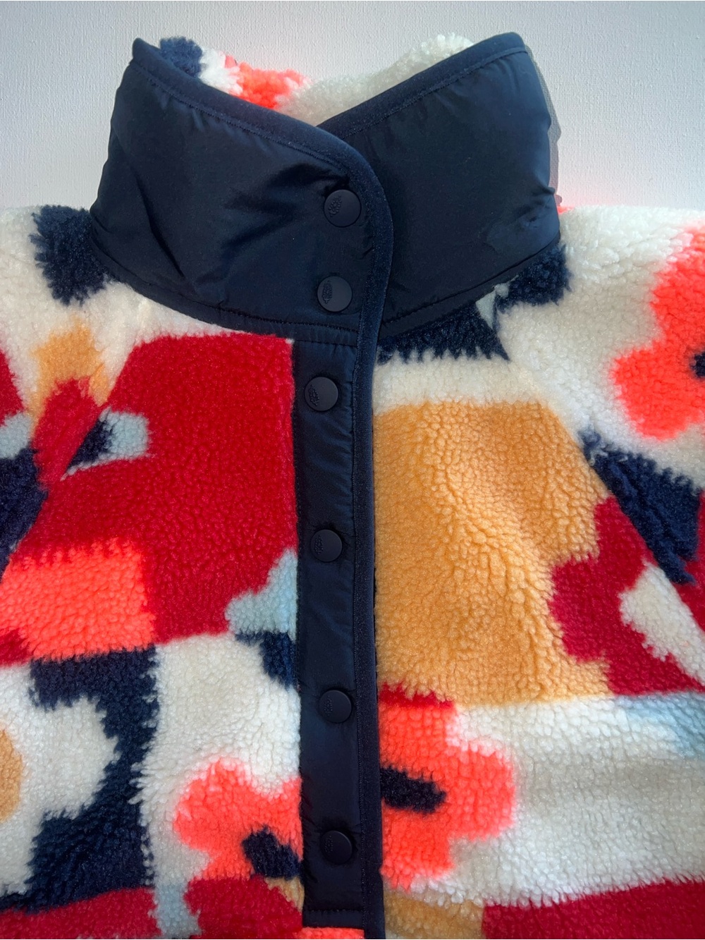 🆕 Free People Movement Hit The Slopes Printed Fleece Button Down Jacket $198 XS - Picture 7 of 16